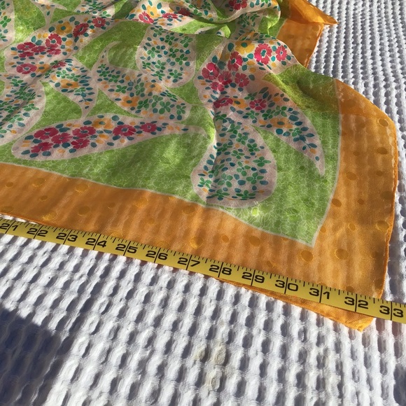 Vintage Yves Saint Laurent Silk Scarf - Picture 2 of 7